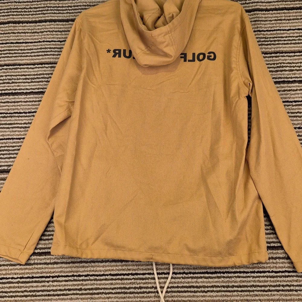 CONVERSE x Golf Le Fleur Anorak Tan Cotton Mens Small‎ Hoodie Pullover Jacket